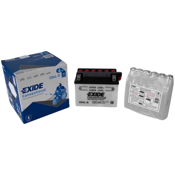 Baterie Moto Exide Conventional Motorbike & Sport Battery 4Ah 50A 12V EB4L-B